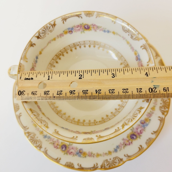 KPM Royal Ivory Antique Soup/Bulion Bowl And Saucer - Picture 7 of 8